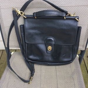 Coach Black Leather Crossbody Bag